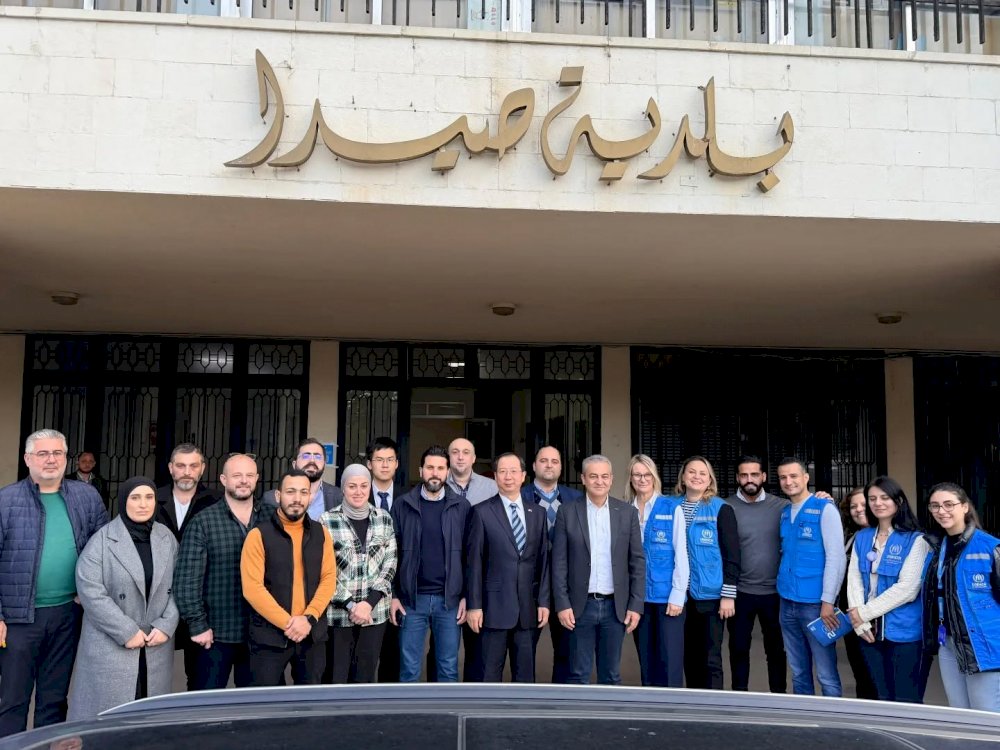 Sidon Municipality receives UNHCR representative and Chinese Ambassador