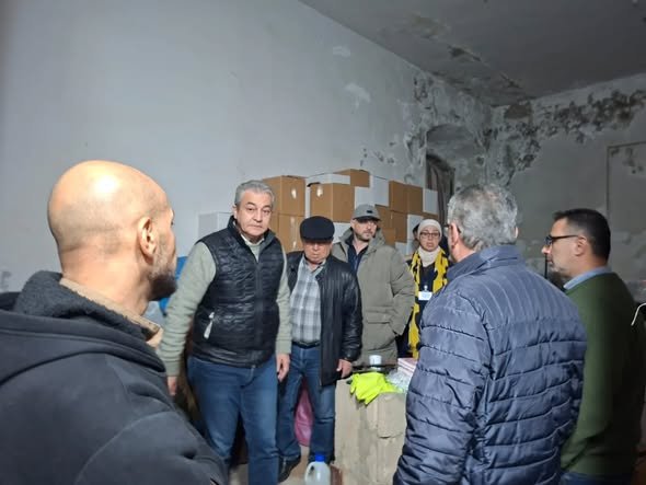 The Mayor of Sidon and members of the Municipal Council visited the 'Old Palace of Justice' shelter center and reviewed the needs of the displaced residents.