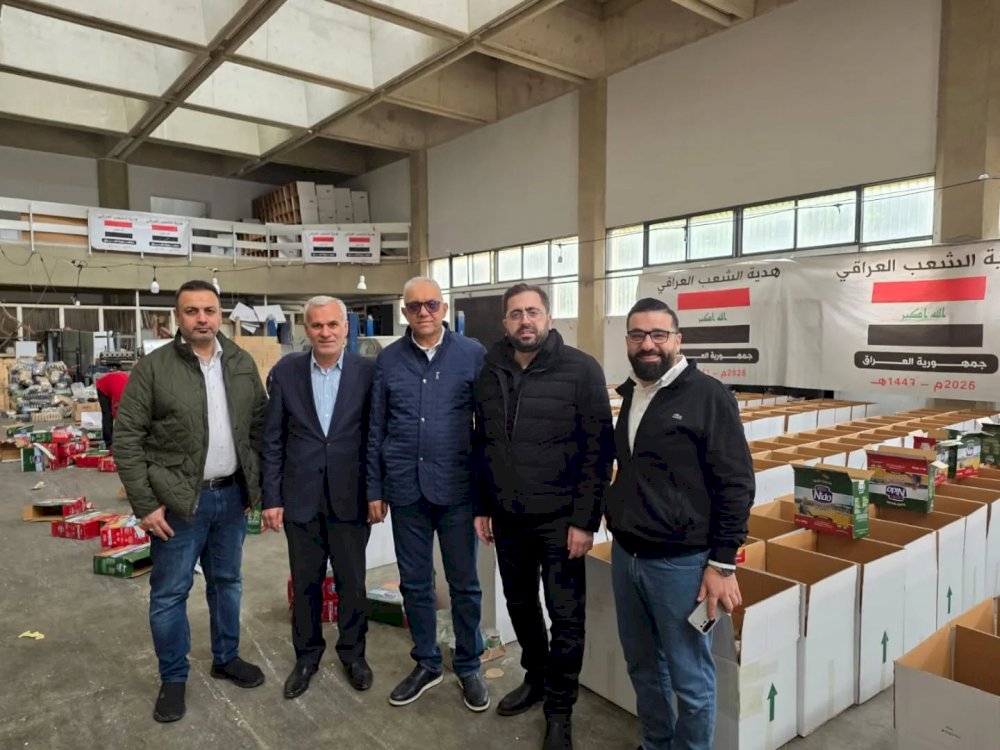 Sidon Municipality Receives and Distributes the First Batch of Food Aid Provided by the Iraqi Government in Beirut
