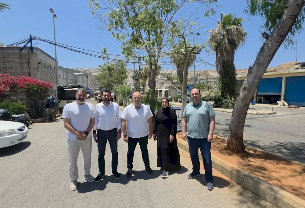 A tour of the waste treatment plant by Akra and members of the municipal council to ensure the smooth operation of work following the court decision.
