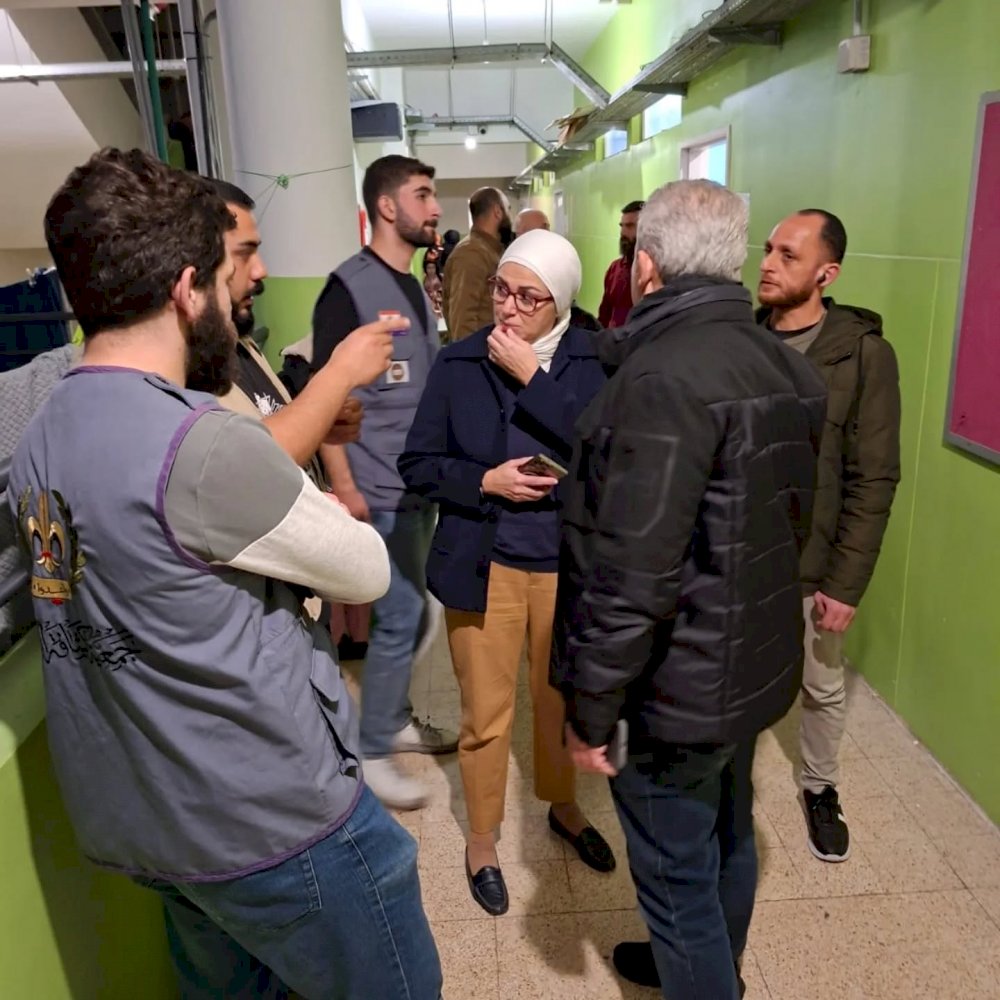 Hijazi and members of the municipal council inspect the 