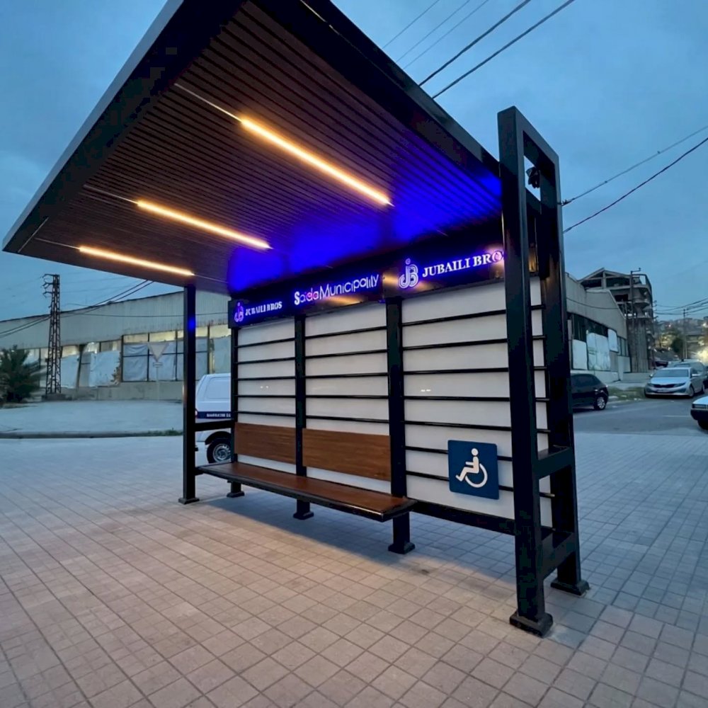 Saida Municipality and Jbeili Bros Inaugurate a Prototype Bus Stop on Saida's Seaside Road