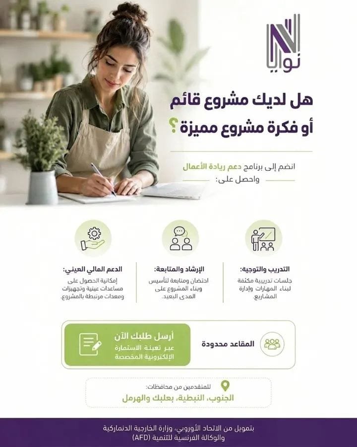 Important Announcement from the Municipality of Sidon to Small and Medium Enterprise Owners and Individuals.