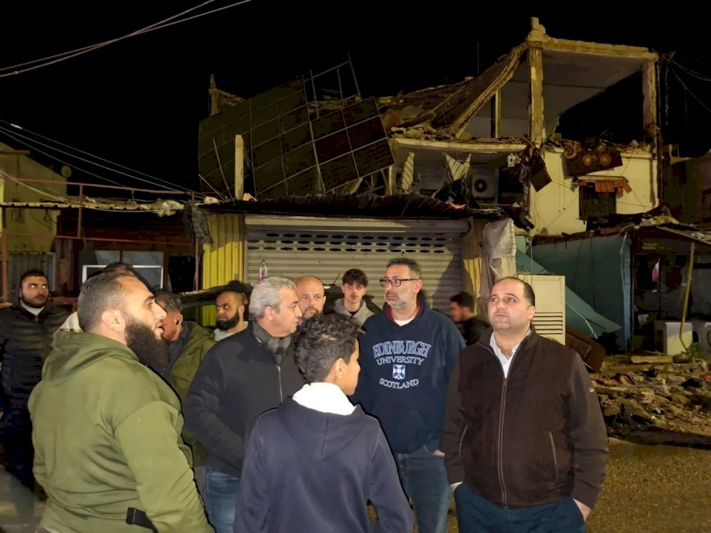 The mayor and members of the Sidon municipal council inspected the site of the aggression in the Ain al-Hilweh camp and visited the government hospital and the Zaatari High School shelter.